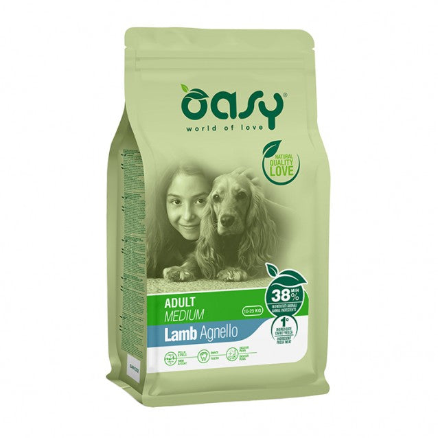 OASY DOG LIFESTAGE ADULT MEDIUM ΑΡΝΙ 3KG