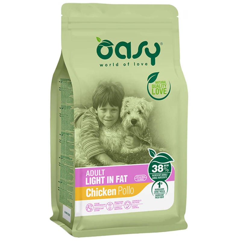 OASY DOG LIFESTAGE ADULT LIGHT & STERILISED ΚΟΤΟΠΟΥΛΟ 3KG