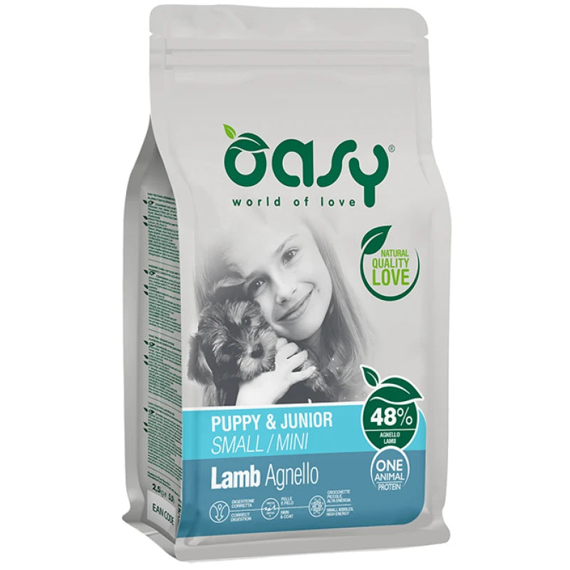 OASY DOG ONE ANIMAL PROTEIN PUPPY & JUNIOR SMALL/MINI ΑΡΝΙ 2.5KG
