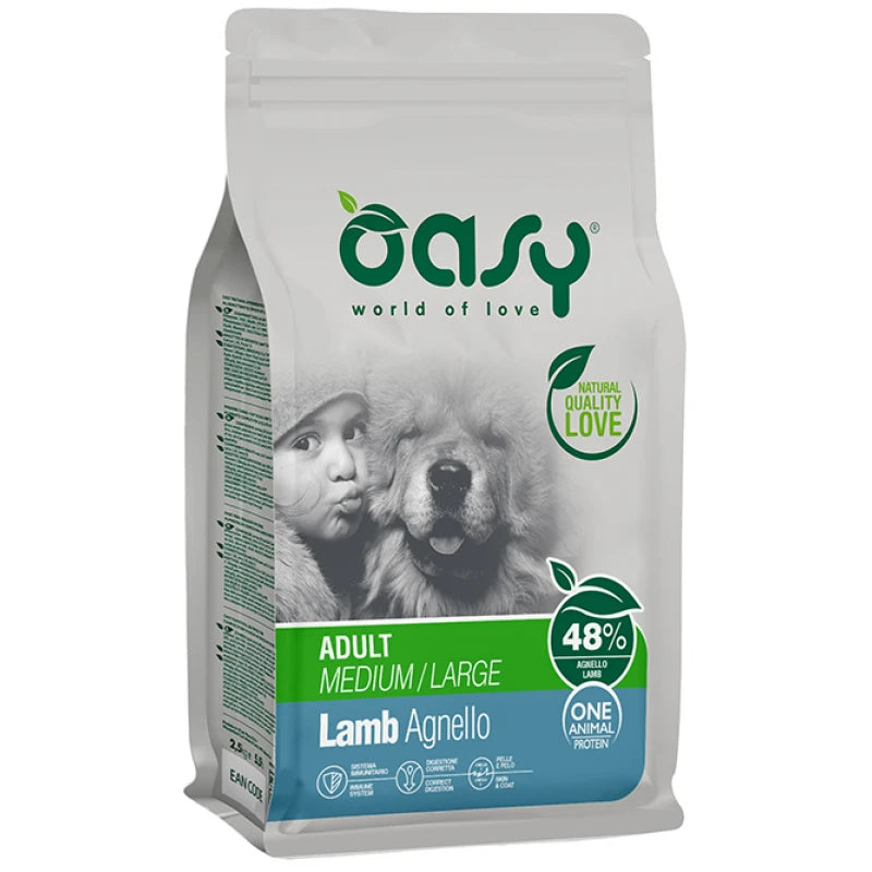 OASY DOG ONE ANIMAL PROTEIN ADULT MEDIUM/LARGE ΑΡΝΙ 2.5KG
