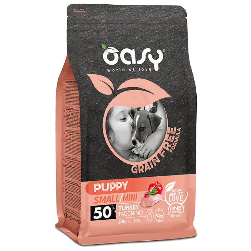 OASY DOG GRAIN FREE PUPPY SMALL/MINI ΓΑΛΟΠΟΥΛΑ 2.5KG