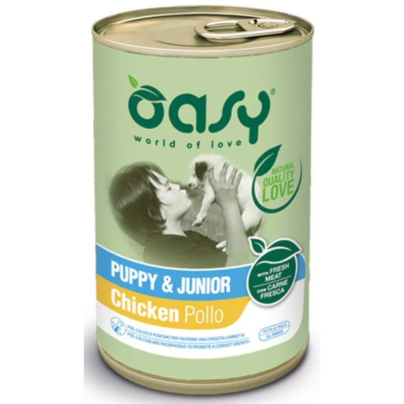 OASY DOG LIFESTAGE PUPPY & JUNIOR ΠΑΤΕ ΚΟΤΟΠΟΥΛΟ 400G