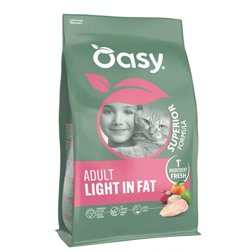 OASY CAT LIFESTAGE LIGHT ADULT ΚΟΤΟΠΟΥΛΟ 1.5KG ΜΕ ΔΩΡΟ 1ΤΜΧ DELICATESSE ΠΑΤΕ 85G