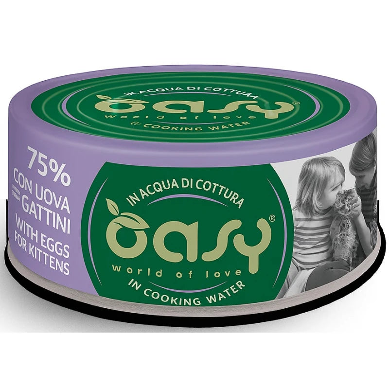 OASY CAT MORE LOVE ΚΟΝΣΕΡΒΑ KITTEN ΚΟΤΟΠΟΥΛΟ/ΑΥΓΟ 70G