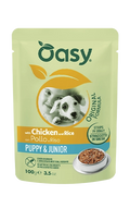 OASY DOG STRIPS IN GRAVY PUPPY & JUNIOR ΚΟΤΟΠΟΥΛΟ & ΡΥΖΙ 100G