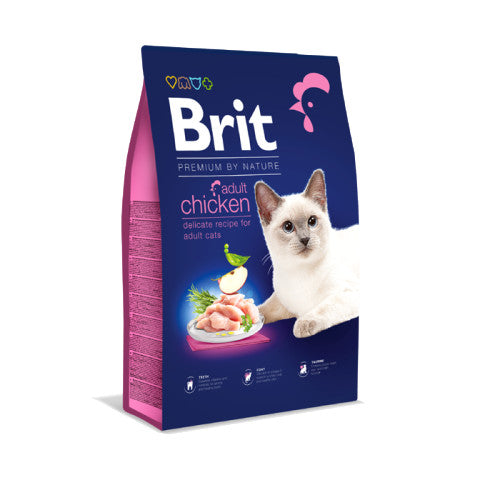 BRIT PREMIUM BY NATURE CAT ADULT CHICKEN 8KG