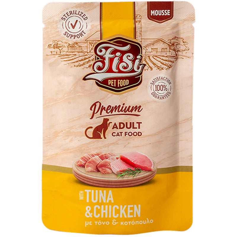 FISI MOUSSE CAT ADULT ΤΟΝΟΣ & ΚΟΤΟΠΟΥΛΟ 80GR