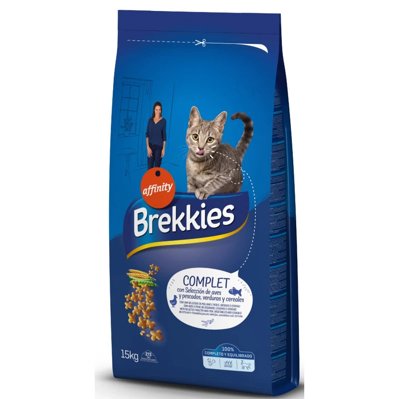 BREKKIES CAT ADULT COMPLETE 15KG