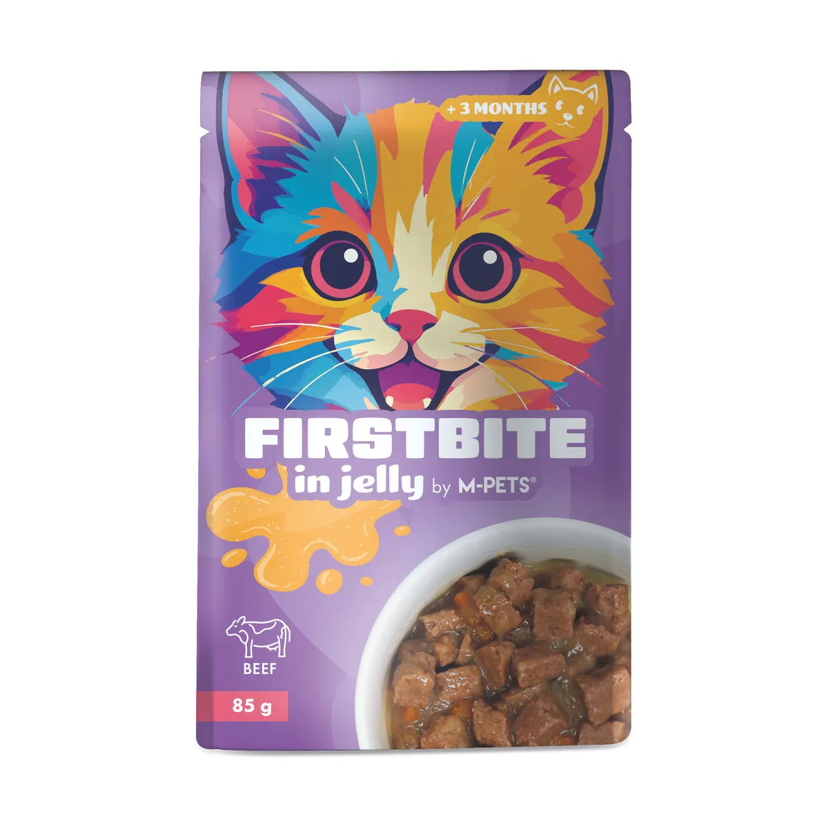 MPETS FIRSTBITES BEEF 85G