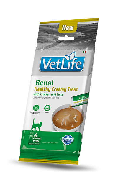 TRE CREAM VET LIFE CAT RENAL CHICKEN & TUNA 60G