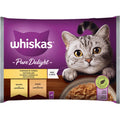 WHISKAS PURE DELIGHT ADULT ΠΟΛΥΣΥΣΚΕΥΑΣΙΑ ΤΡΥΦΕΡΑ ΚΟΜΜΑΤΙΑ ΠΟΥΛΕΡΙΚΩΝ ΣΕ ΖΕΛΕ 4X85G
