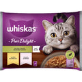 WHISKAS PURE DELIGHT ADULT ΠΟΛΥΣΥΣΚΕΥΑΣΙΑ ΤΡΥΦΕΡΑ ΚΟΜΜΑΤΙΑ ΚΟΤΟΠΟΥΛΟ & ΣΟΛΟΜΟ ΣΕ ΖΕΛΕ 4X85G
