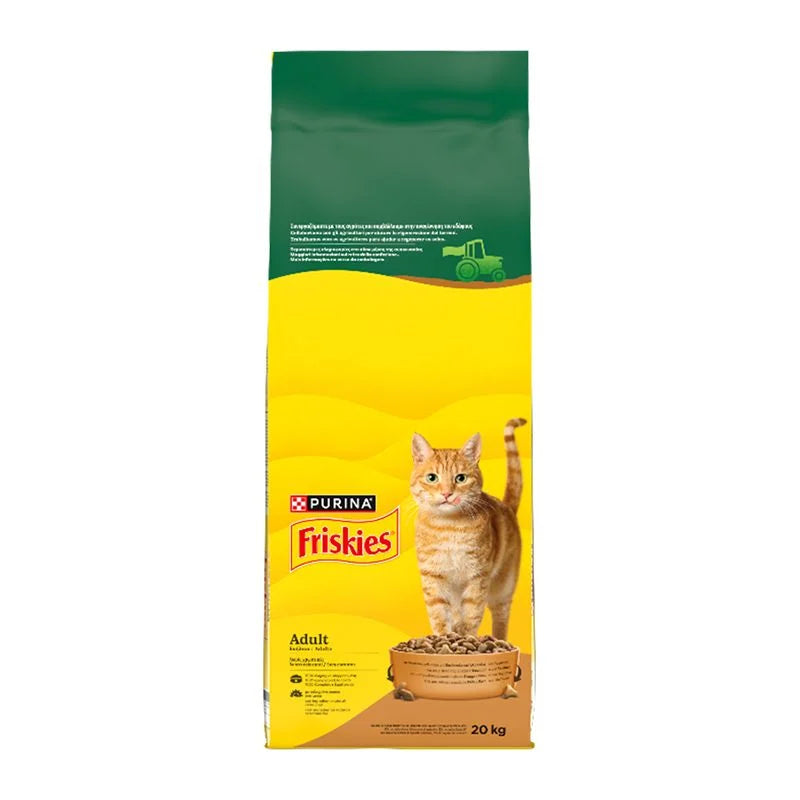 FRISKIES CAT ΚΟΤΟΠΟΥΛΟ, ΓΑΛΟΠΟΥΛΑ & ΕΛΙΕΣ 20KG