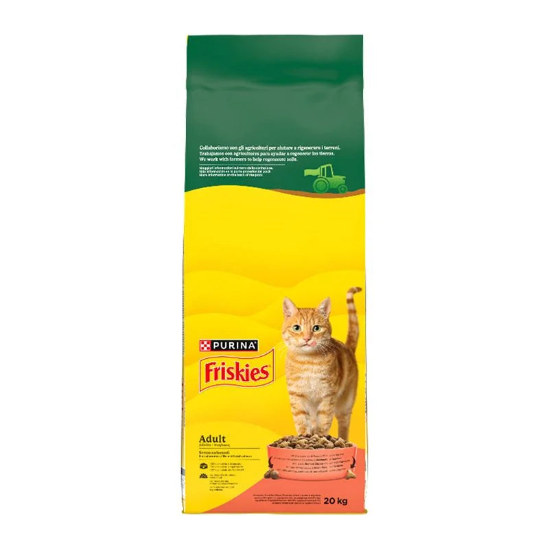 FRISKIES CAT ΒΟΔΙΝΟ, ΚΟΤΟΠΟΥΛΟ & ΛΑΧΑΝΙΚΑ 20KG