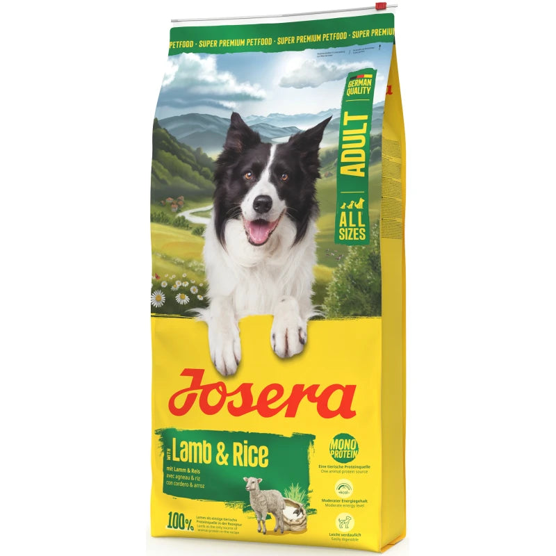 JOSERA ADULT LAMB & RICE 12.5KG + 2.5KG GLUTEN FREE
