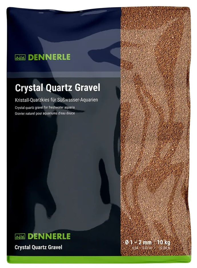 DENNERLE CRYSTAL QUARTZ GRAVEL LIGHT BROWN 10KG