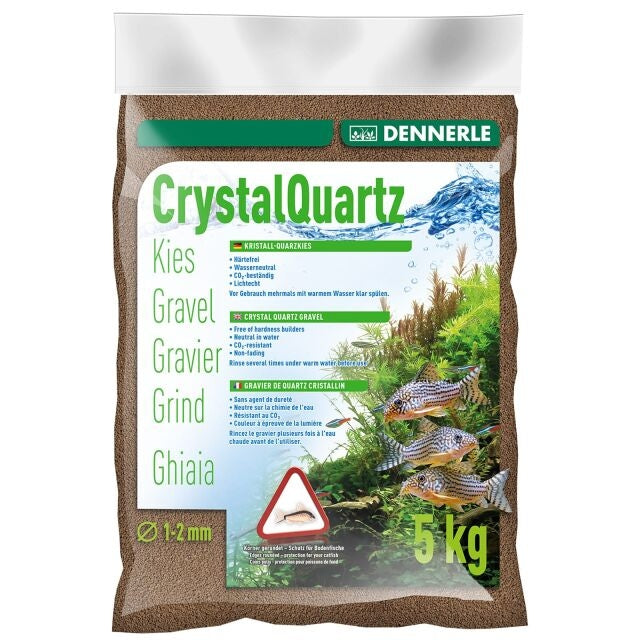 DENNERLE CRYSTAL QUARTZ GRAVEL DARK BROWN 10KG