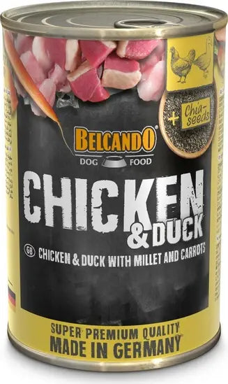 BELCANDO ΚΟΝΣΕΡΒΑ ΣΚΥΛΟΥ SUPER PREMIUM ADULT CHICKEN & DUCK 400G