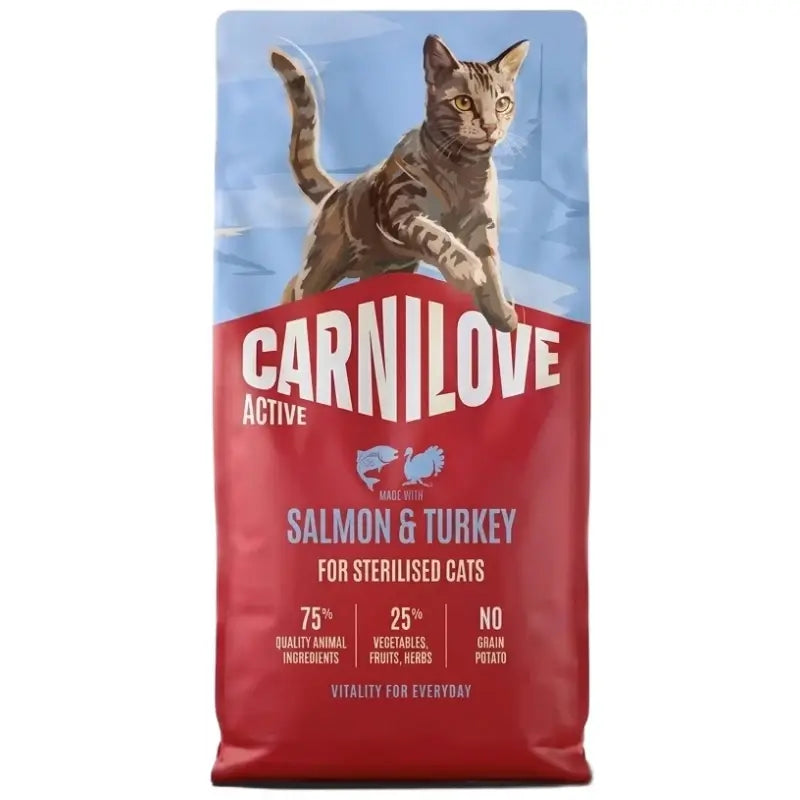 CARNILOVE ACTIVE STERILISED CAT SALMON & TURKEY 2KG