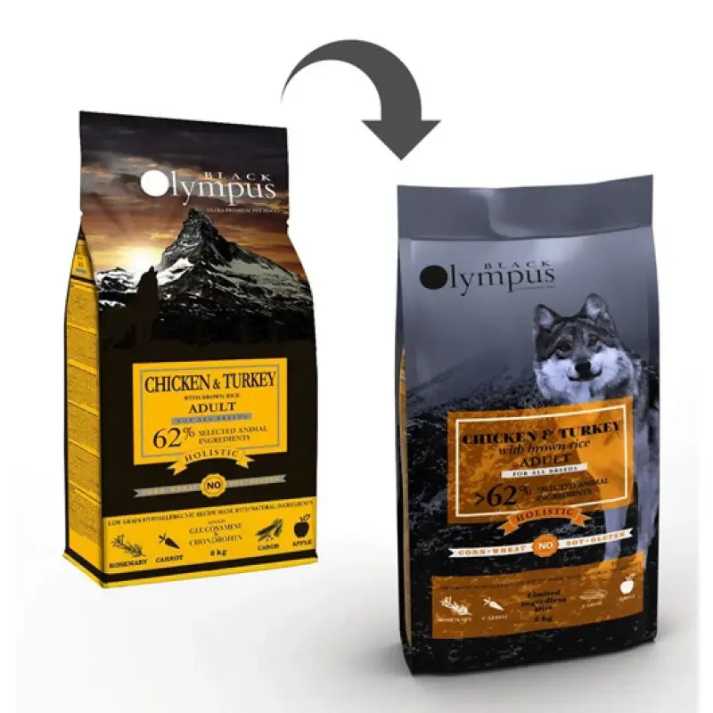 OLYMPUS LOW GRAIN ADULT MEDIUM CHICKEN & TURKEY & BROWN RICE 12KG + 2KG ΔΩΡΟ