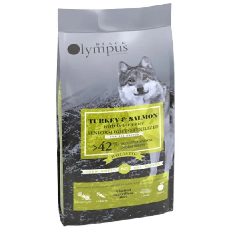 OLYMPUS LOW GRAIN SENIOR LIGHT STERILIZED TURKEY SALMON & BROWN RICE 12KG + 2KG ΔΩΡΟ