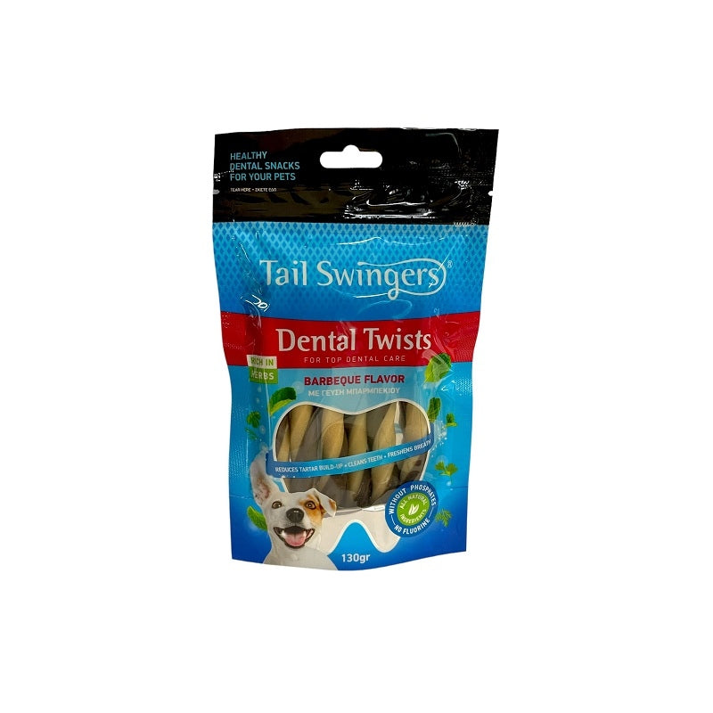 TAILSWINGERS DENTAL TWIST ROLL BARBEQUE 130G