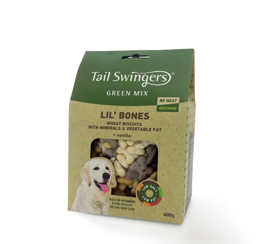 TAILSWINGERS GREEN MIX LIL' BONES BISCUITS 400GR
