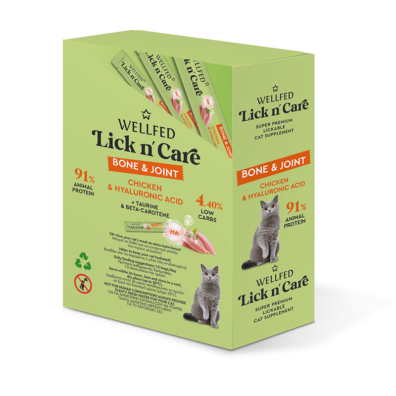 WELLFED LICK N' CARE BONE & JOINT (24*15G) 360G
