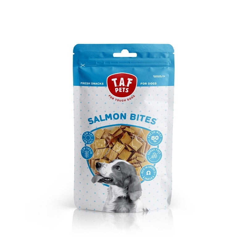 TAF PETS FRESH DOG TREATS SALMON BITES 75G