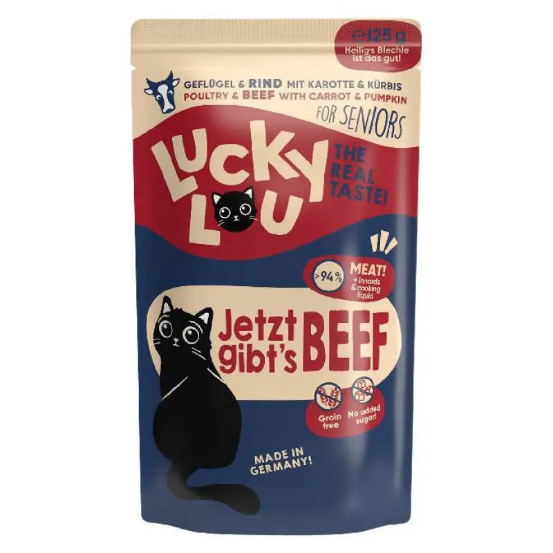 LUCKY LOU LS SENIOR ΠΟΥΛΕΡΙΚΑ & ΒΟΔΙΝΟ 125GR