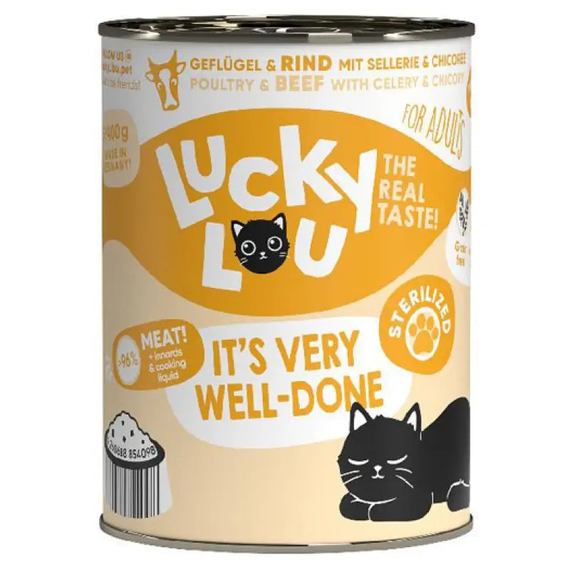 LUCKY LOU LS ADULT STERILIZED ΠΟΥΛΕΡΙΚΑ & ΒΟΔΙΝΟ 400GR