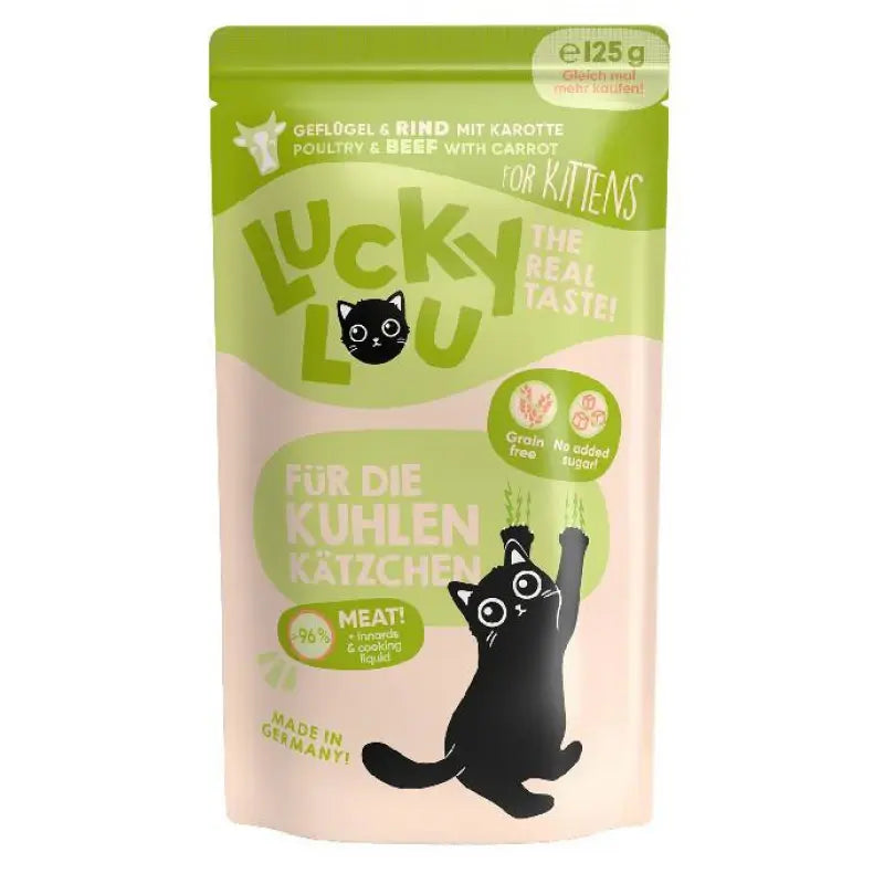 LUCKY LOU LS KITTEN ΠΟΥΛΕΡΙΚΑ & ΒΟΔΙΝΟ 125GR