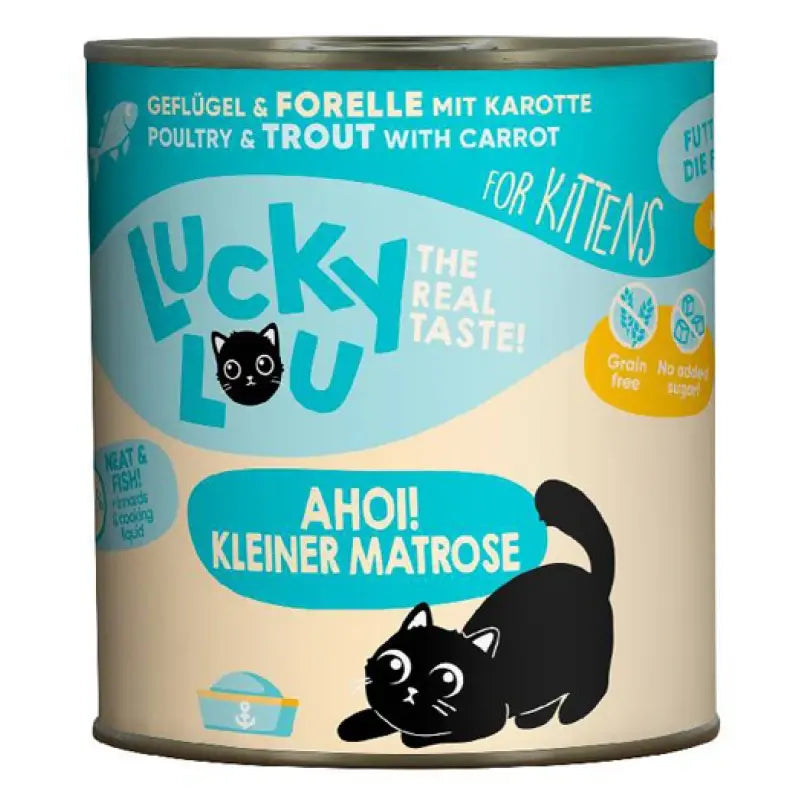 LUCKY LOU LS KITTEN ΠΟΥΛΕΡΙΚΑ & ΠΕΣΤΡΟΦΑ 800GR