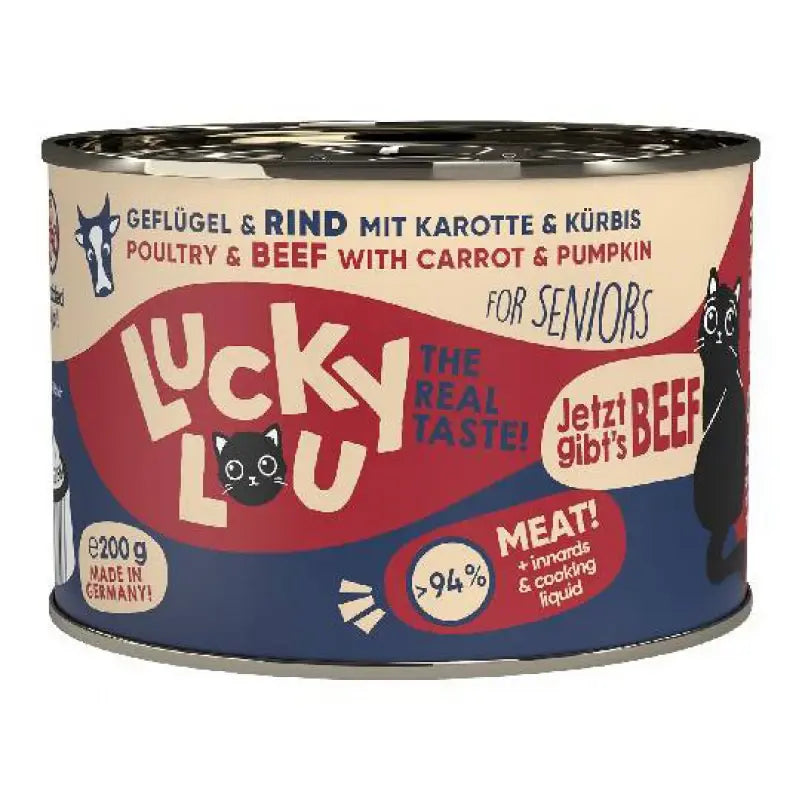 LUCKY LOU LS SENIOR ΠΟΥΛΕΡΙΚΑ & ΒΟΔΙΝΟ 200GR
