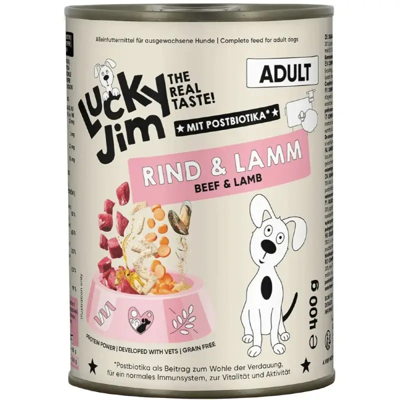 LUCKY JIM CLASSIC ADULT ΒΟΔΙΝΟ & ΑΡΝΙ ΚΟΝΣΕΡΒΑ 400GR