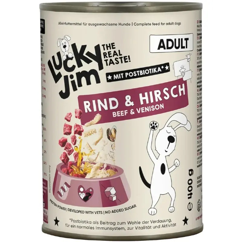 LUCKY JIM CLASSIC ADULT ΒΟΔΙΝΟ & ΕΛΑΦΙ ΚΟΝΣΕΡΒΑ 400GR