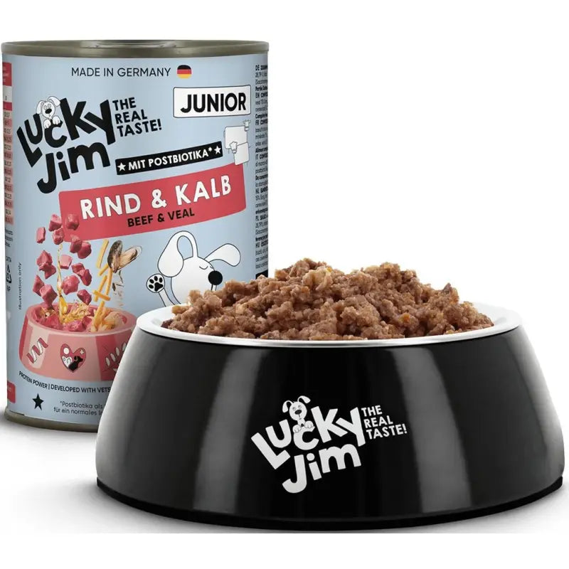 LUCKY JIM CLASSIC JUNIOR ΒΟΔΙΝΟ & ΜΟΣΧΑΡΑΚΙ ΚΟΝΣΕΡΒΑ 400GR