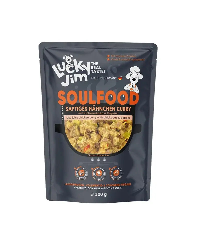 LUCKY JIM SOULFOOD ΚΟΤΟΠΟΥΛΟ ΜΕ ΚΑΡΥ ΦΑΚ. 300GR