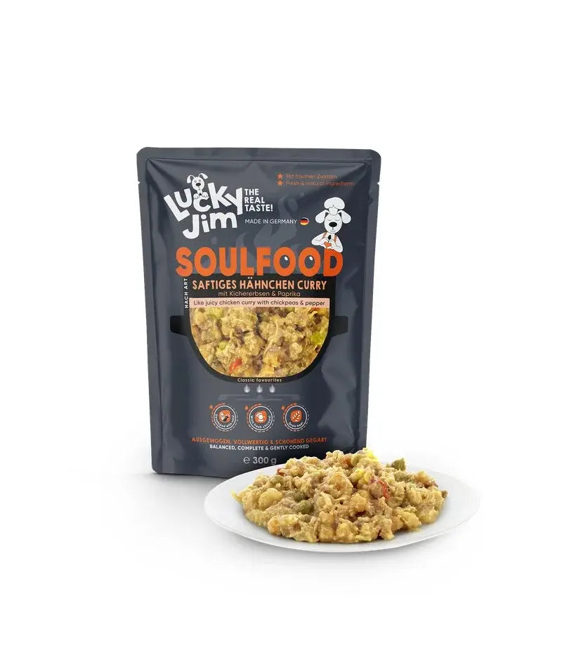 LUCKY JIM SOULFOOD ΚΟΤΟΠΟΥΛΟ ΜΕ ΚΑΡΥ ΦΑΚ. 300GR