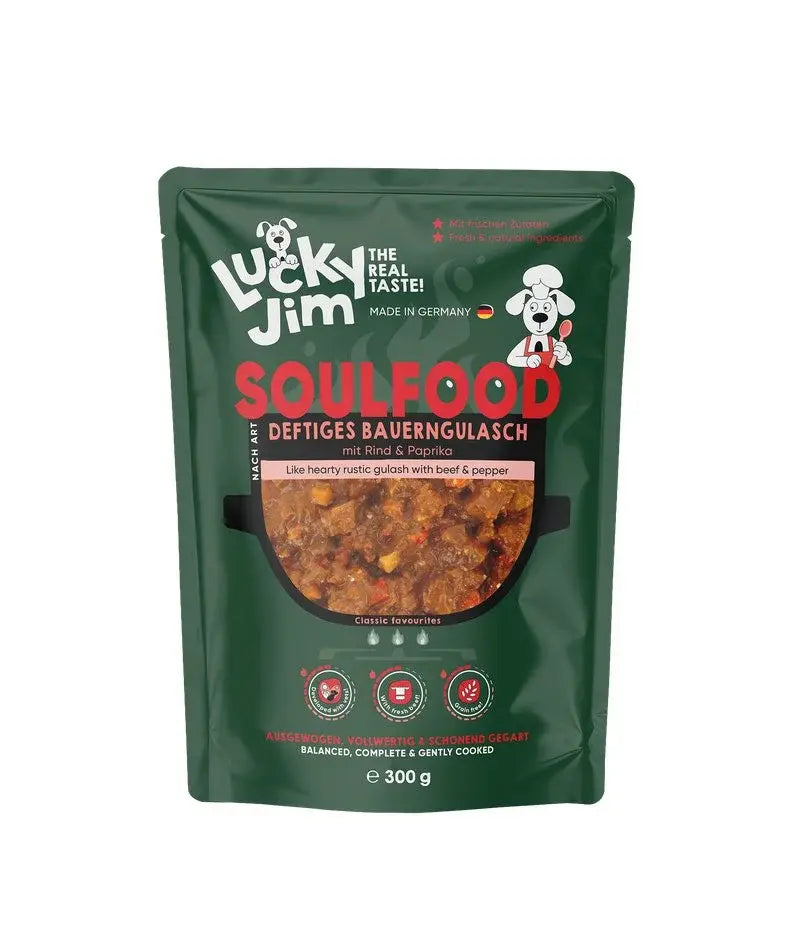 LUCKY JIM SOULFOOD ΠΑΡΑΔΟΣΙΑΚΟ ΓΚΟΥΛΑΣ ΜΕ ΒΟΔΙΝΟ ΦΑΚ. 300GR