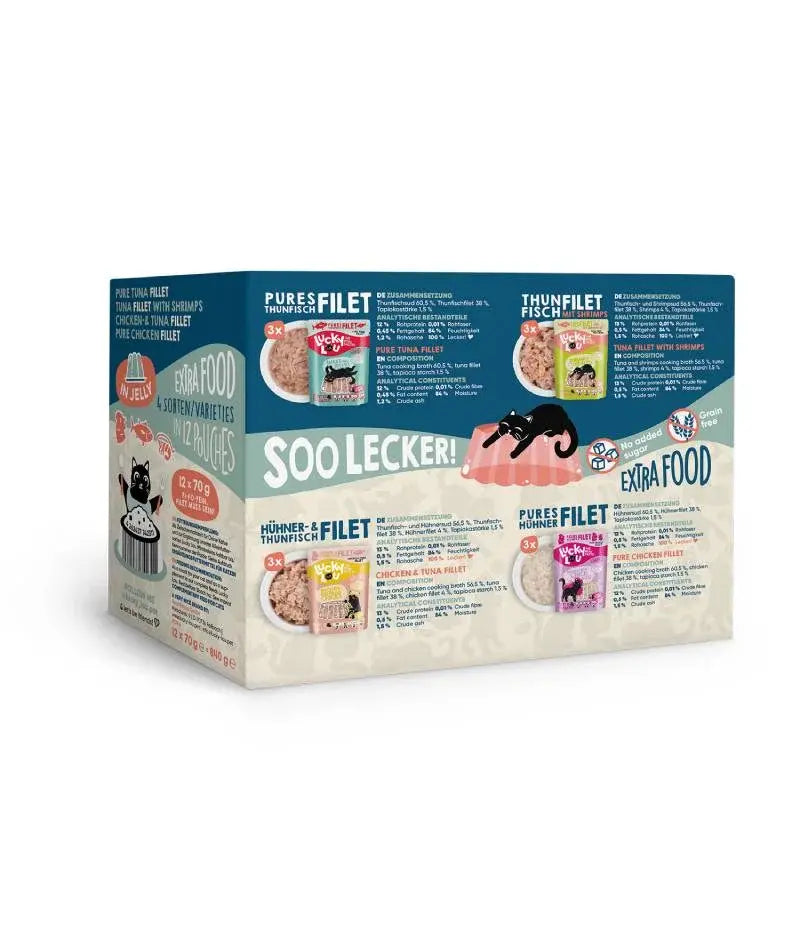 LUCKY LOU EF JELLY MIX BOX ΦΑΚΕΛΑΚΙΑ 70GR (12 ΤΕΜ)