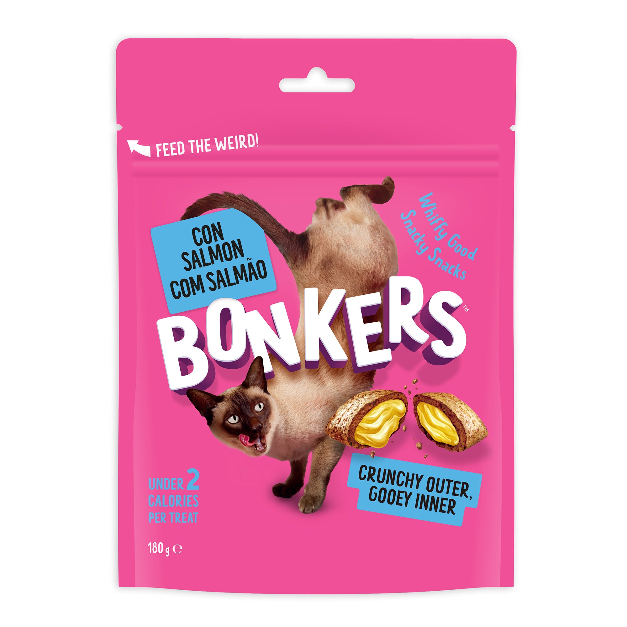 BONKERS CAT TREATS DRY SALMON SUPREME 180G