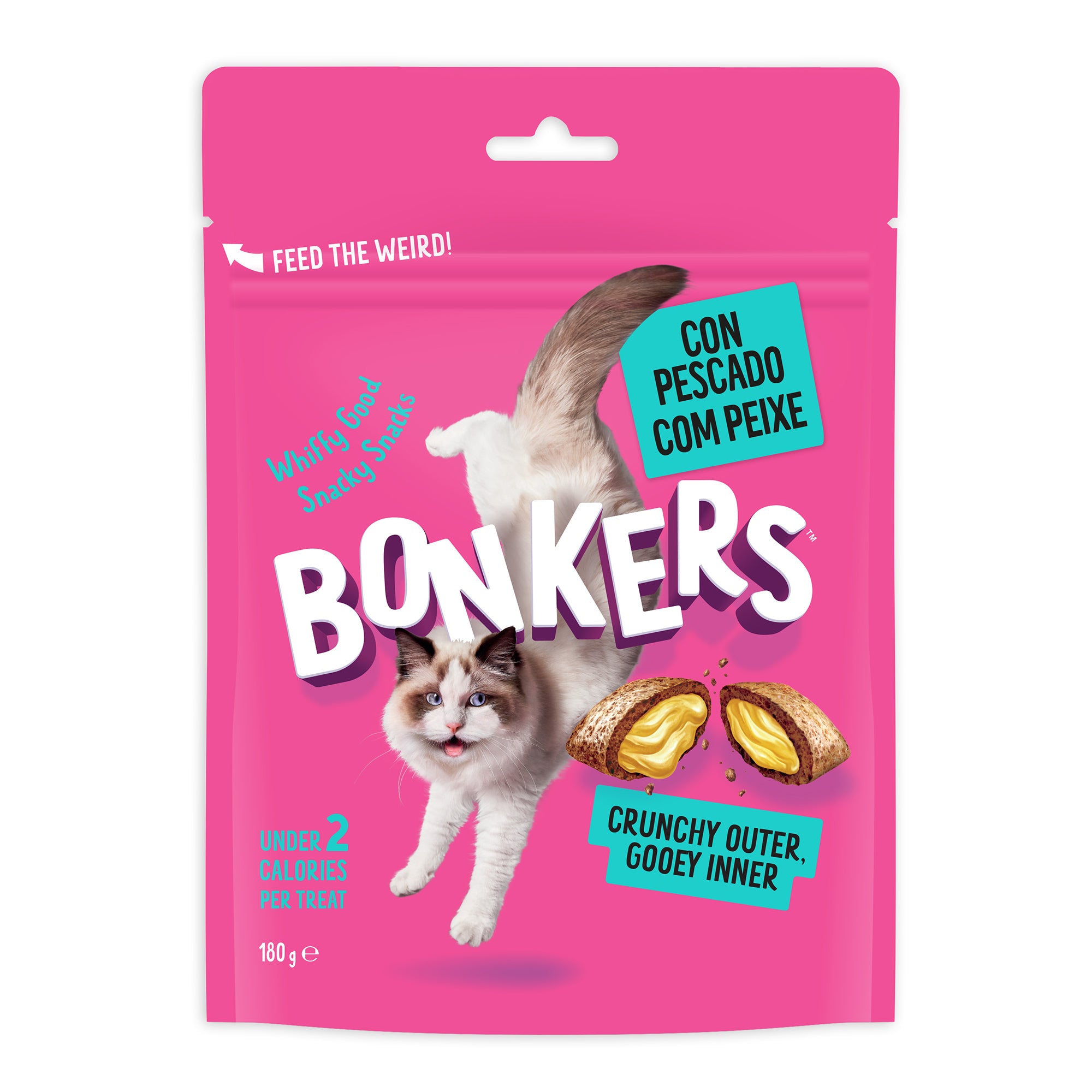 BONKERS CAT TREATS DRY SEAFOOD & EAT IT 180G