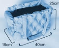 ΤΣΑΝΤΑ ΜΕΤΑΦΟΡΑΣ PUFFER ΜΠΛΕ 40X25X18CM
