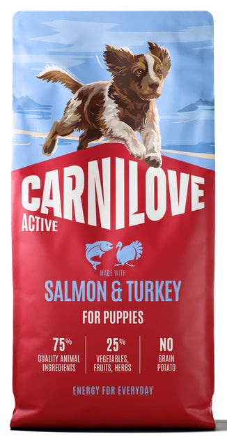 CARNILOVE ACTIVE PUPPIES SALMON & TURKEY 1.5KG