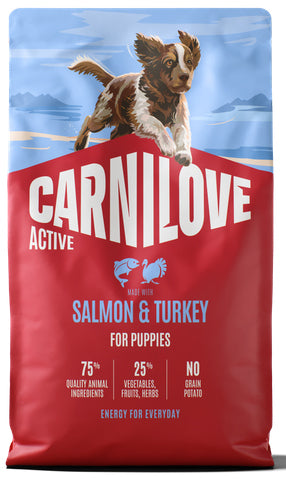 CARNILOVE ACTIVE PUPPIES SALMON & TURKEY 12KG