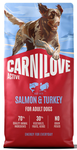 CARNILOVE ACTIVE ADULT SALMON & TURKEY 12KG