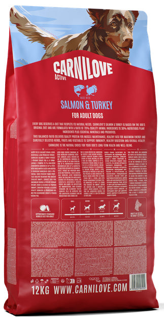 CARNILOVE ACTIVE ADULT SALMON & TURKEY 12KG