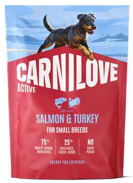 CARNILOVE ACTIVE ADULT SMALL SALMON & TURKEY 1.5KG