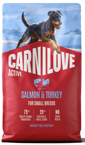 CARNILOVE ACTIVE ADULT SMALL SALMON & TURKEY 4KG